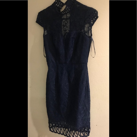 Chi Chi London Women's Dark Blue Dress - Picture 1 of 3